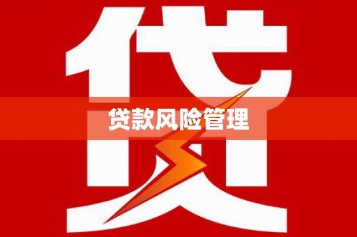柘城贷款风险管理