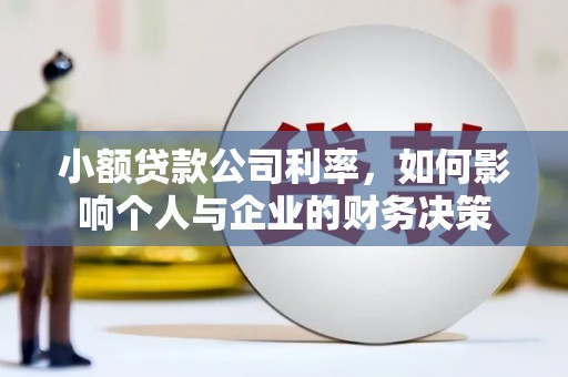 柘城小额贷款公司利率，如何影响个人与企业的财务决策