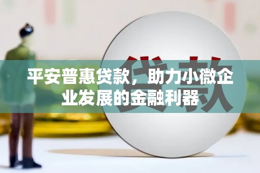 柘城平安普惠贷款，助力小微企业发展的金融利器