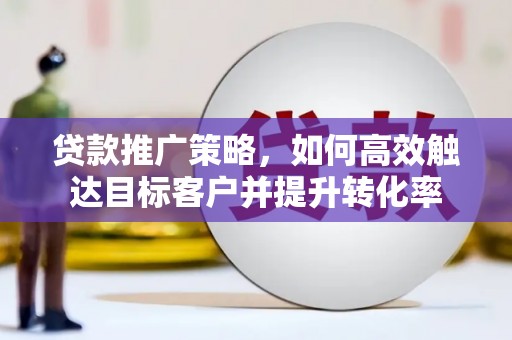 柘城贷款推广策略，如何高效触达目标客户并提升转化率