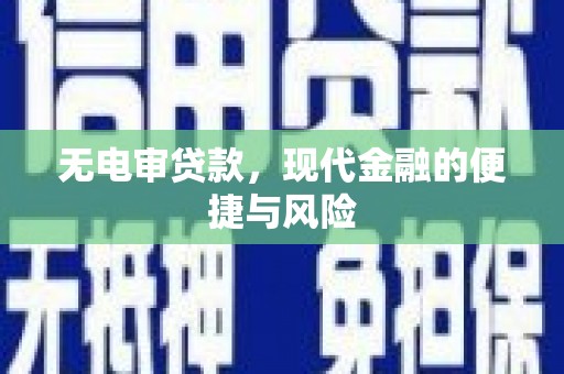 柘城无电审贷款，现代金融的便捷与风险