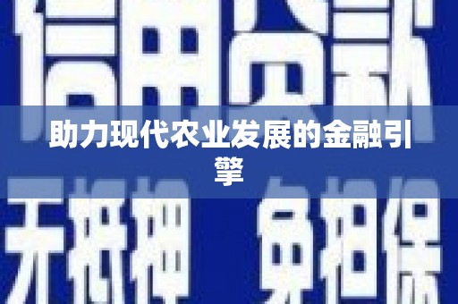 柘城助力现代农业发展的金融引擎