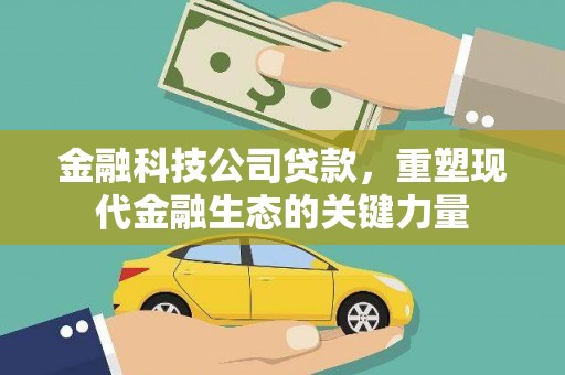 柘城金融科技公司贷款，重塑现代金融生态的关键力量