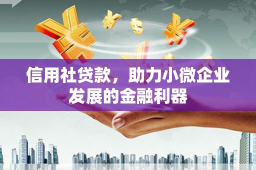 柘城信用社贷款，助力小微企业发展的金融利器