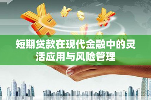 柘城短期贷款在现代金融中的灵活应用与风险管理