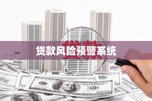 柘城贷款风险预警系统